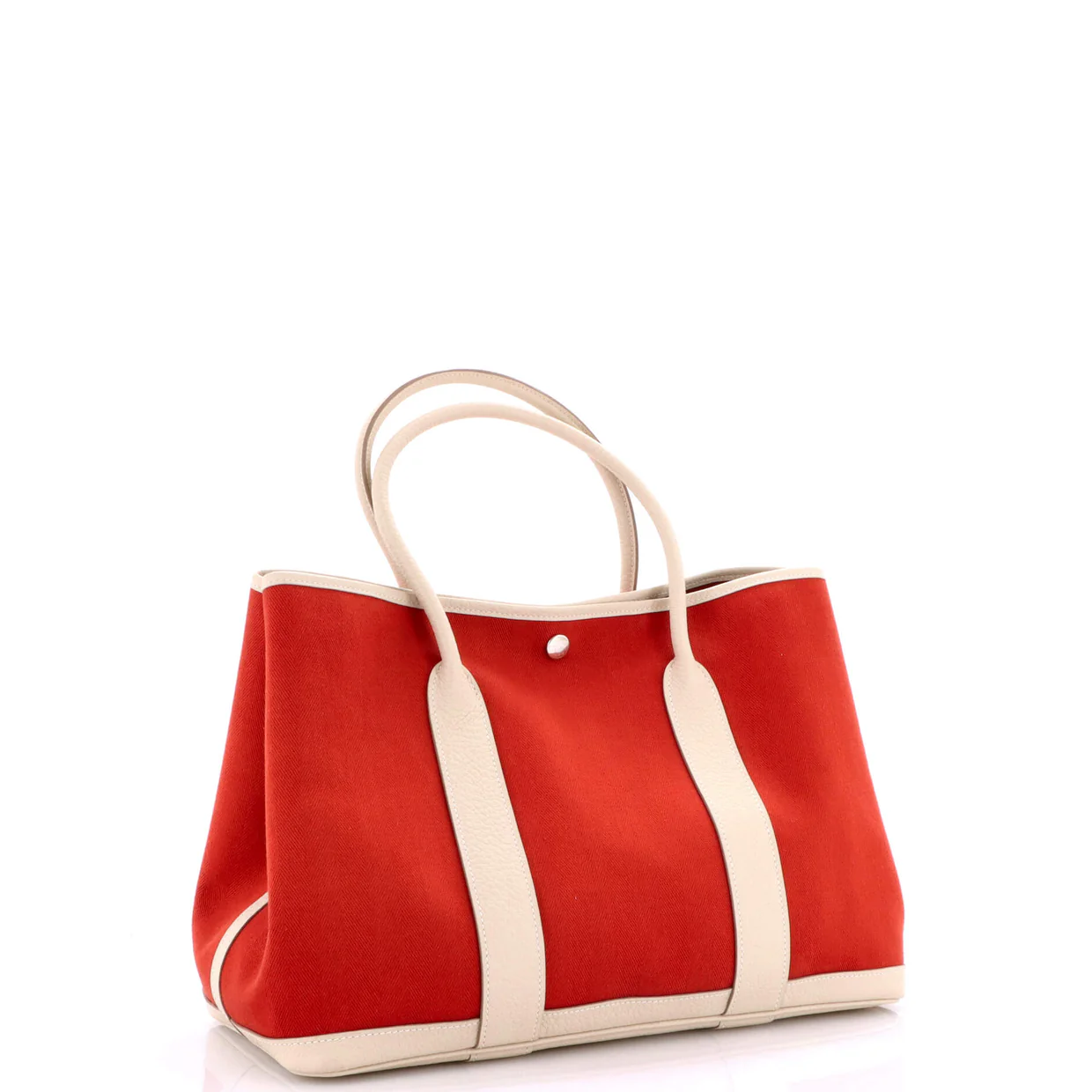 Garden Party Tote Toile and Leather 36 - Deep Luxury