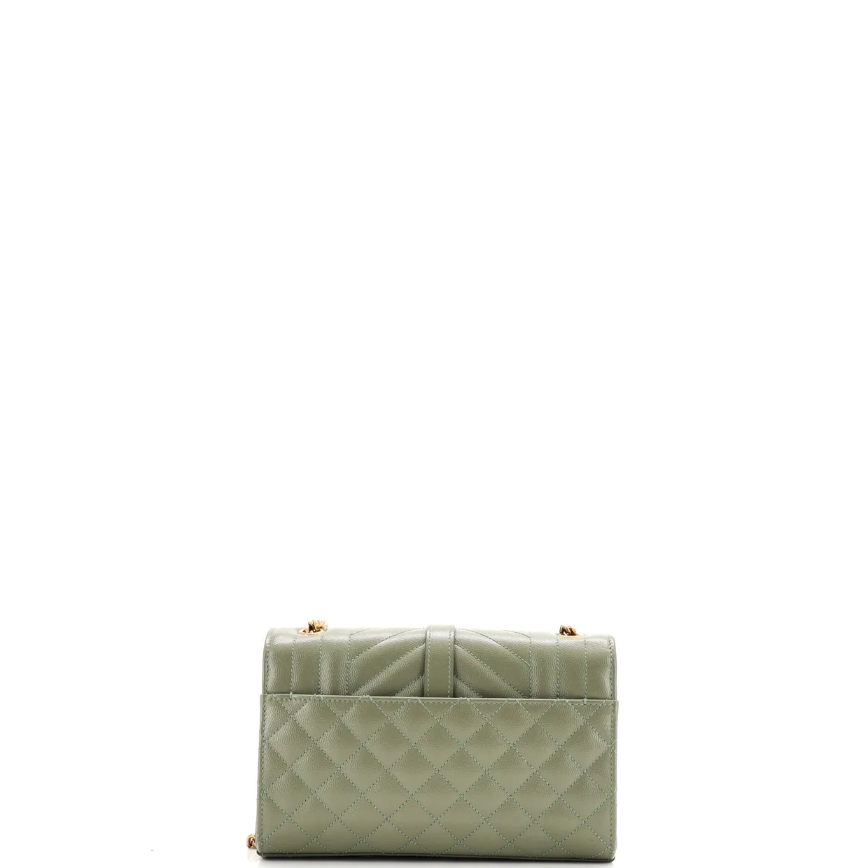 Classic Monogram Envelope Satchel Mixed Matelasse Leather Small - Deep Luxury