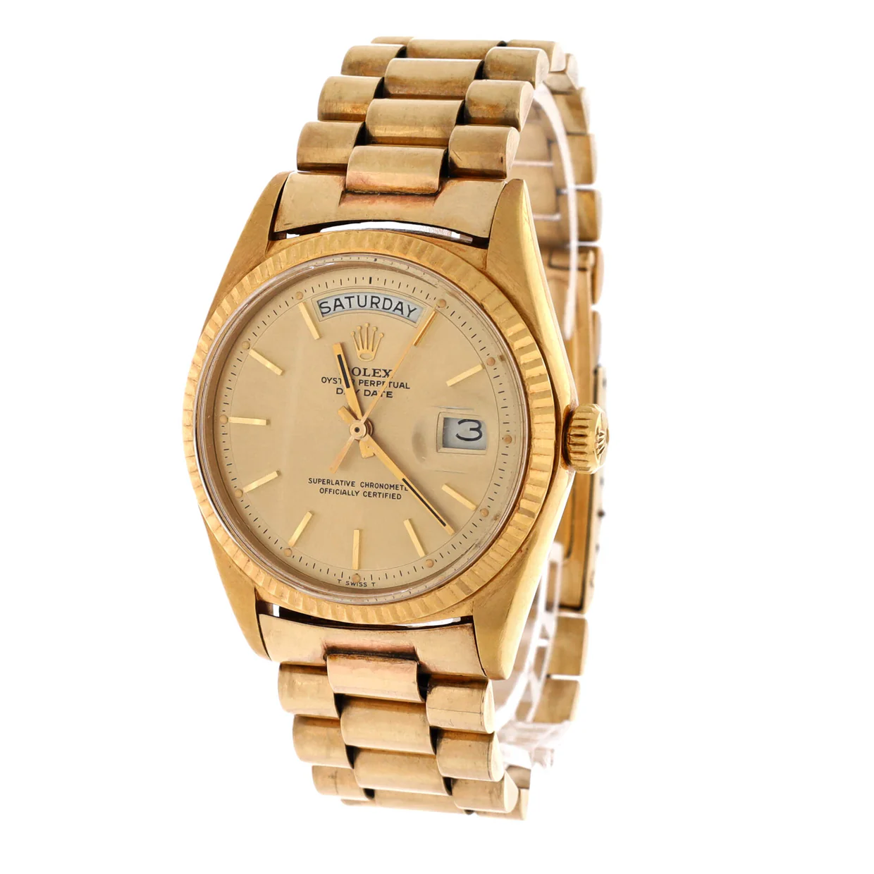 Oyster Perpetual President Day-Date Automatic Watch Yellow Gold 36 - Deep Luxury