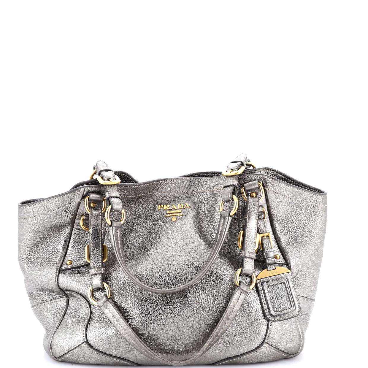 Buckle Strap Shoulder Bag Vitello Daino Medium - Deep Luxury