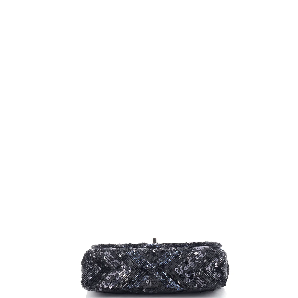 CC Flap Bag Chevron Sequins Mini - Deep Luxury