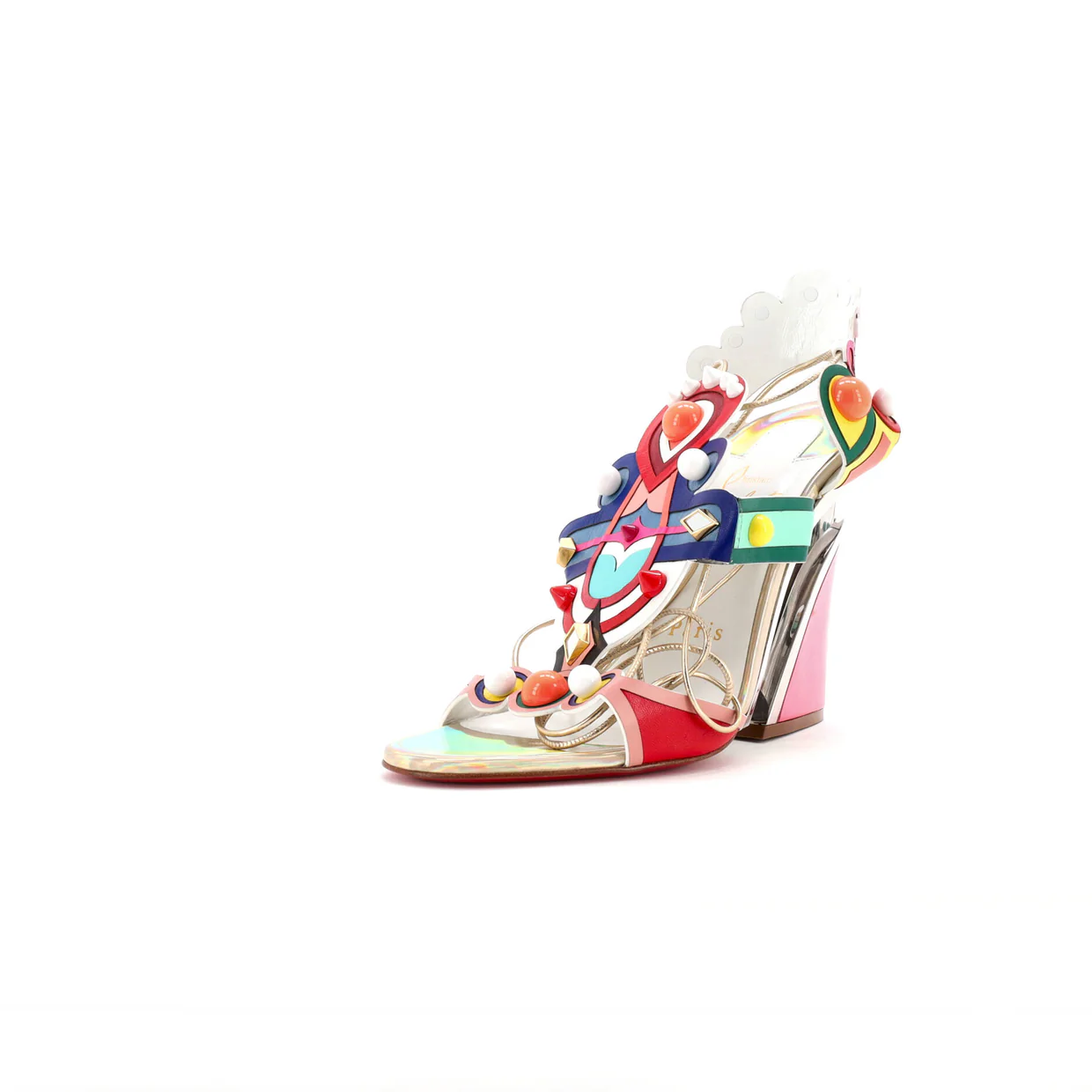 Womens Papagaya Levita Wedge Sandals Leather - Deep Luxury