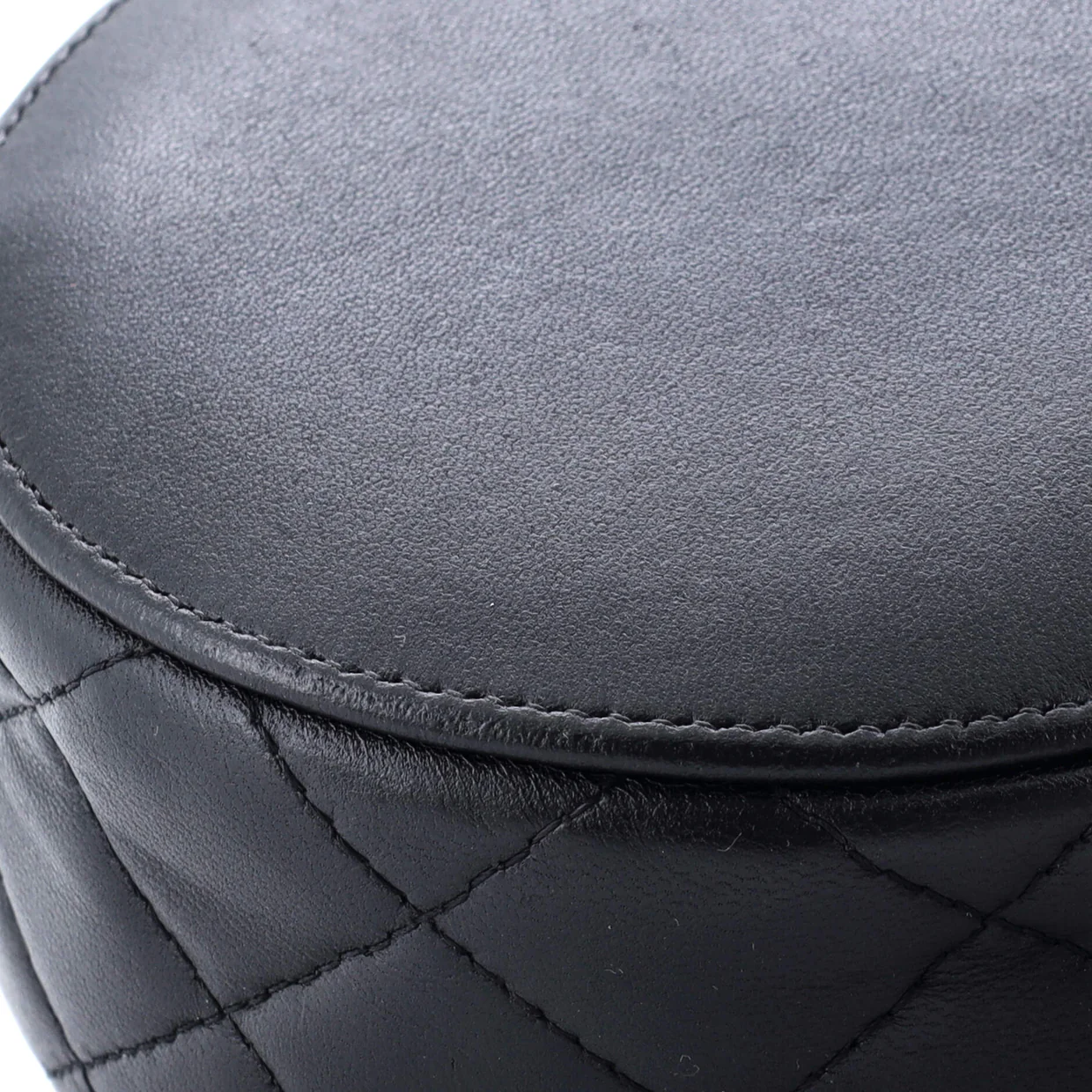 Lucky Charms Round Clutch With Chain Embellished Lambskin - Deep Luxury