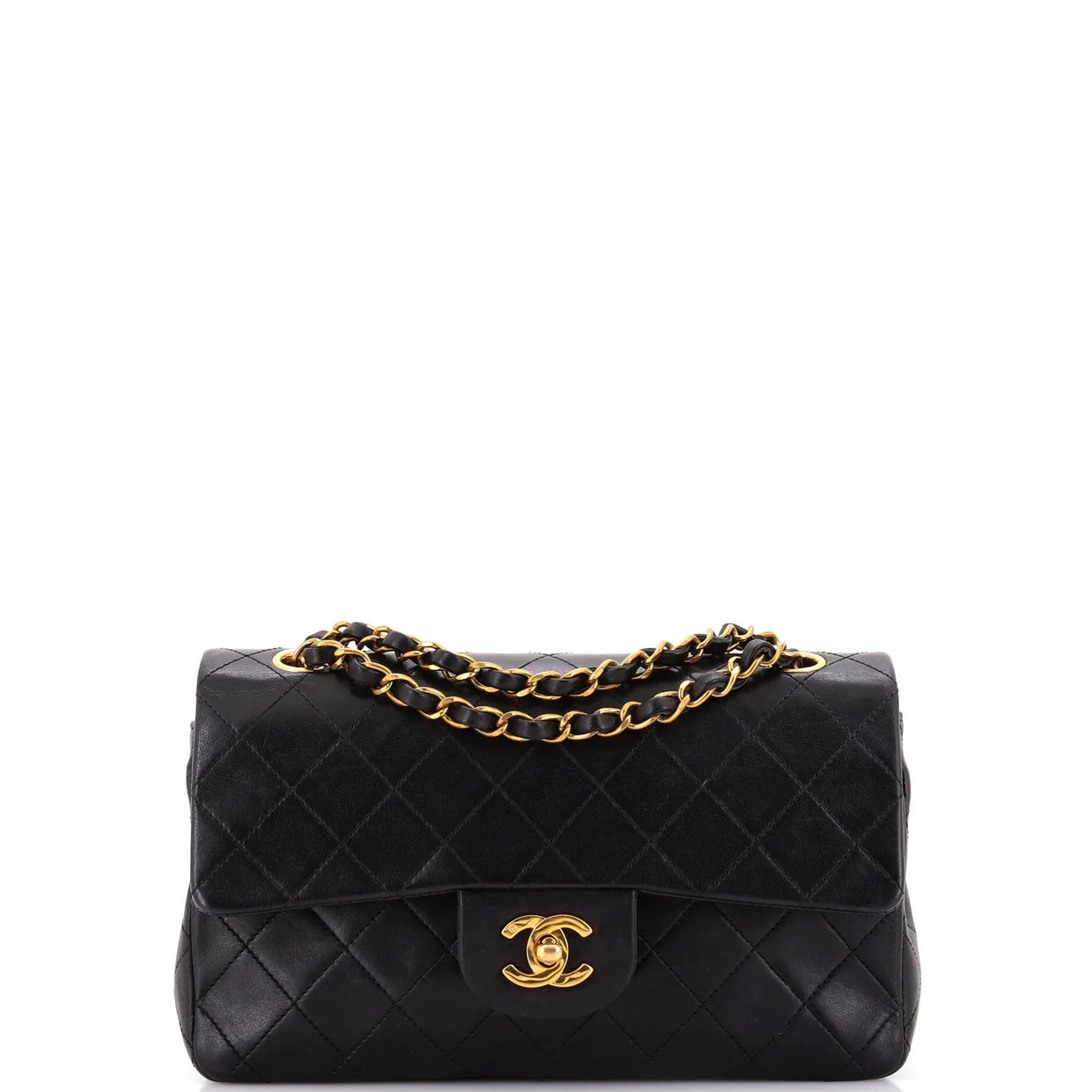 Vintage Classic Double Flap Bag Quilted Lambskin Small - Deep Luxury