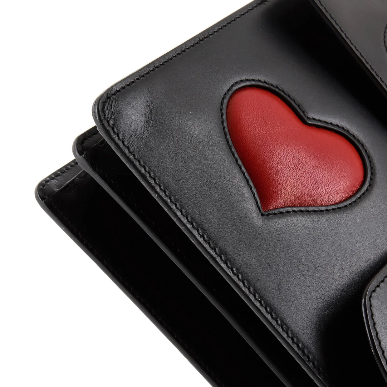 Web Heart GG Marmont Chain Shoulder Bag Leather Medium - Deep Luxury