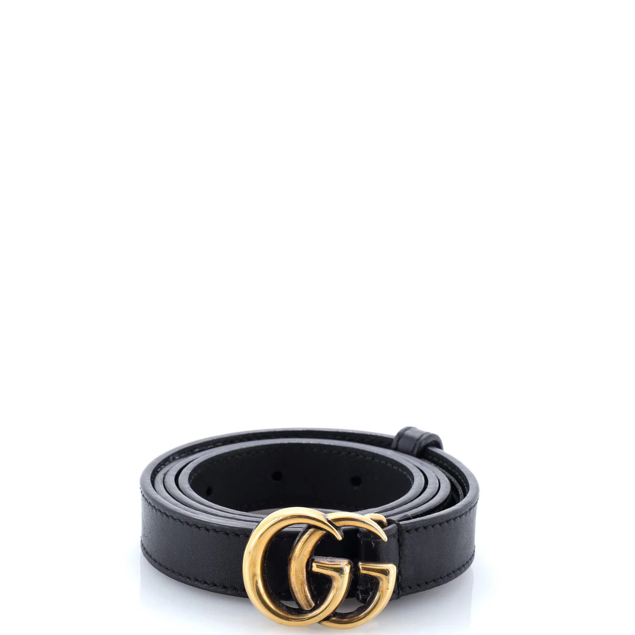 GG Marmont Belt Leather Thin - Deep Luxury