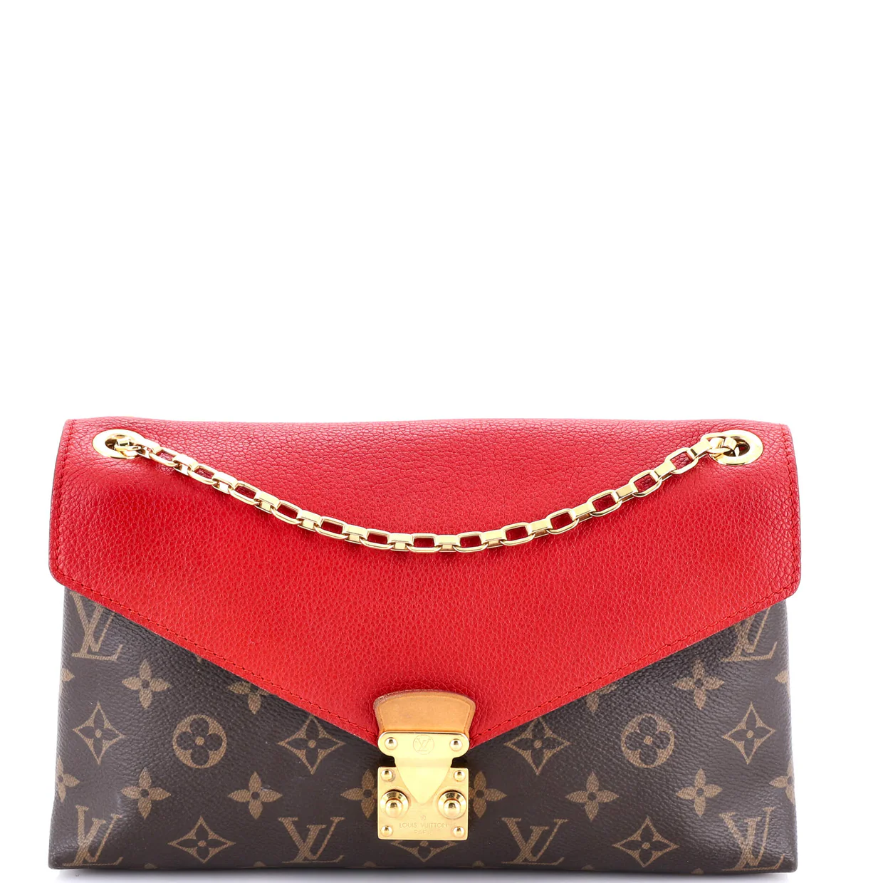 Pallas Chain Shoulder Bag Monogram Canvas and Calfskin - Deep Luxury