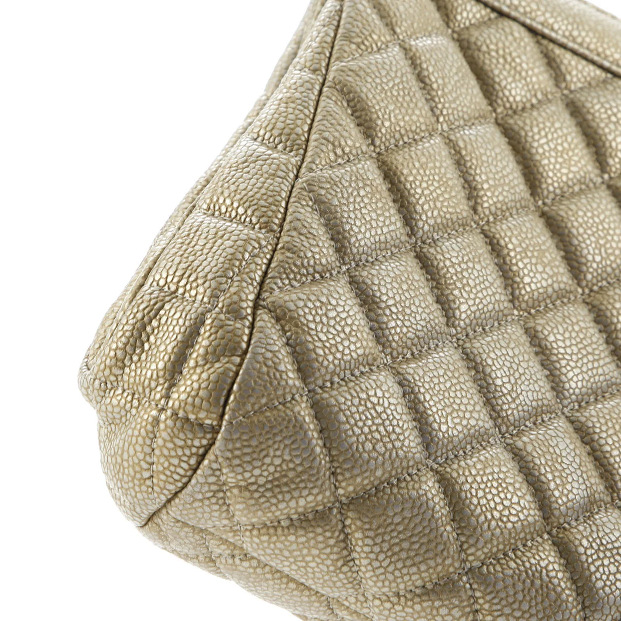CC Frame Clutch Quilted Caviar Large - Deep Luxury