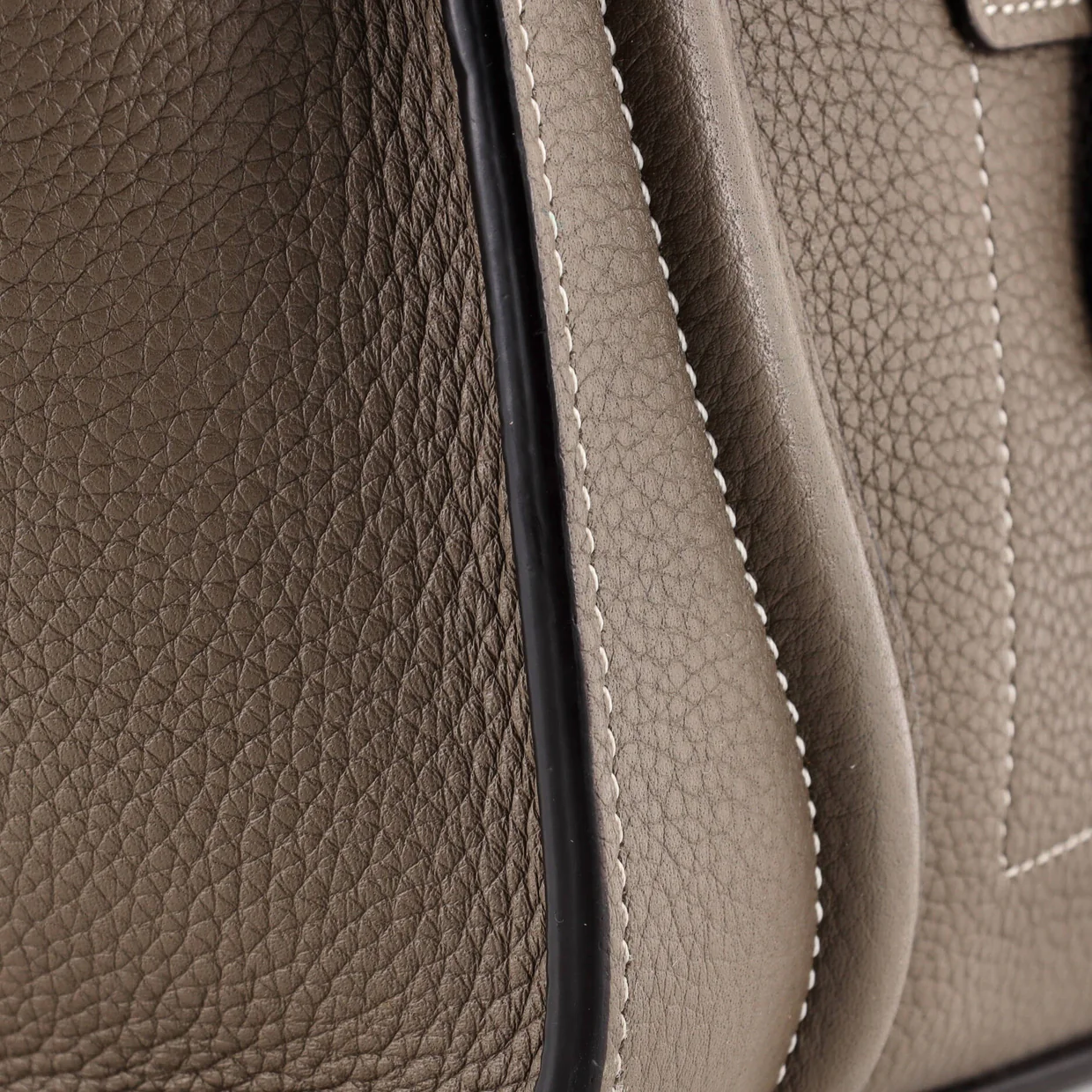 Luggage Bag Grainy Leather Micro - Deep Luxury