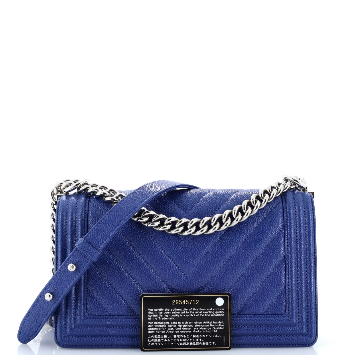 Boy Flap Bag Chevron Lambskin New Medium - Deep Luxury