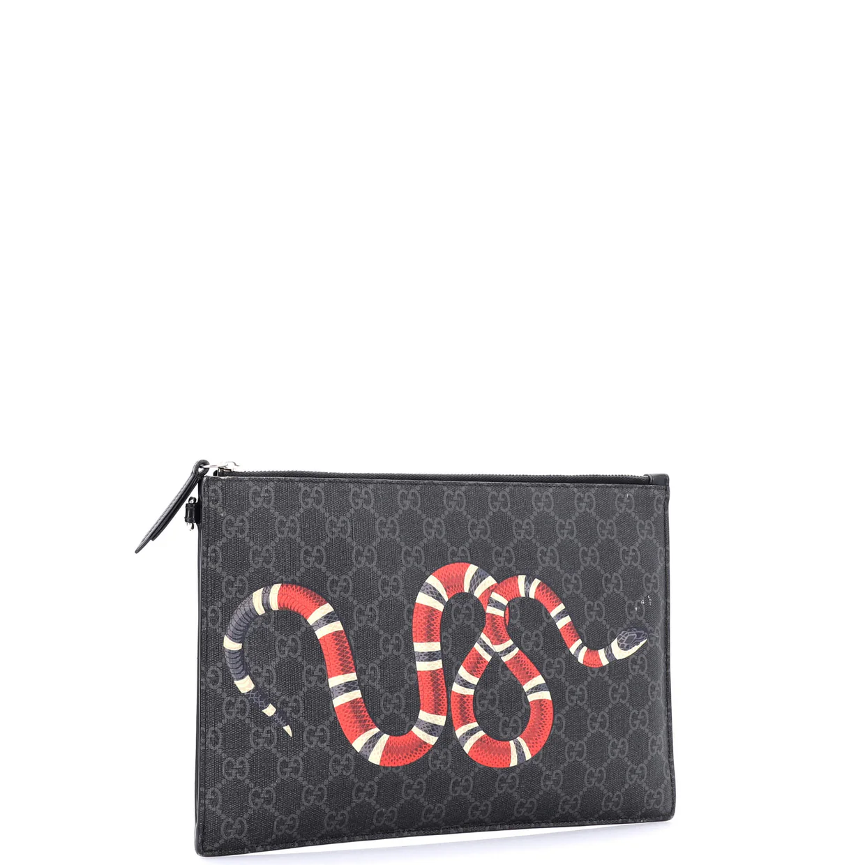 Zipped Pouch Printed GG Coated Canvas Medium - Deep Luxury