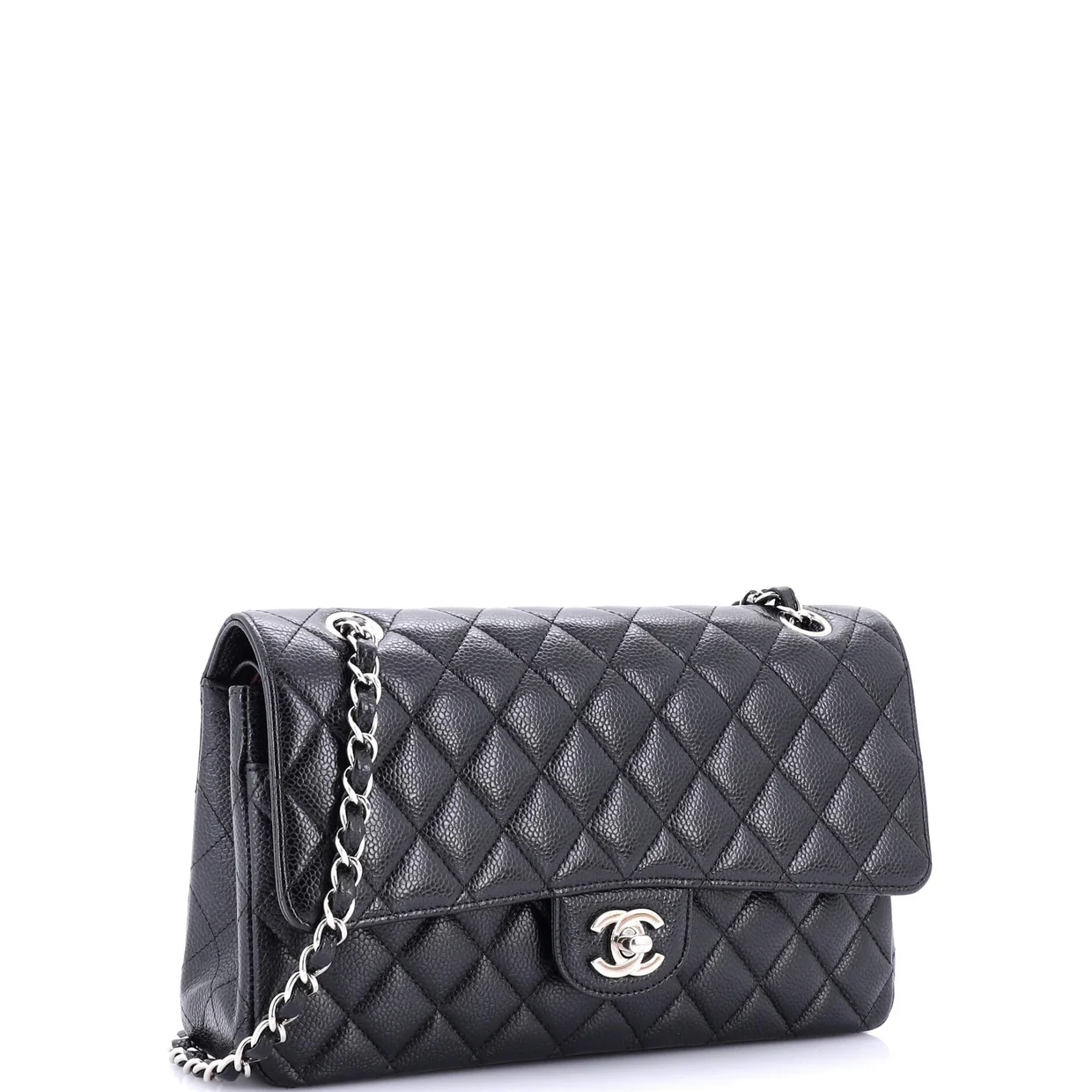 Classic Double Flap Bag Quilted Caviar Medium - Deep Luxury