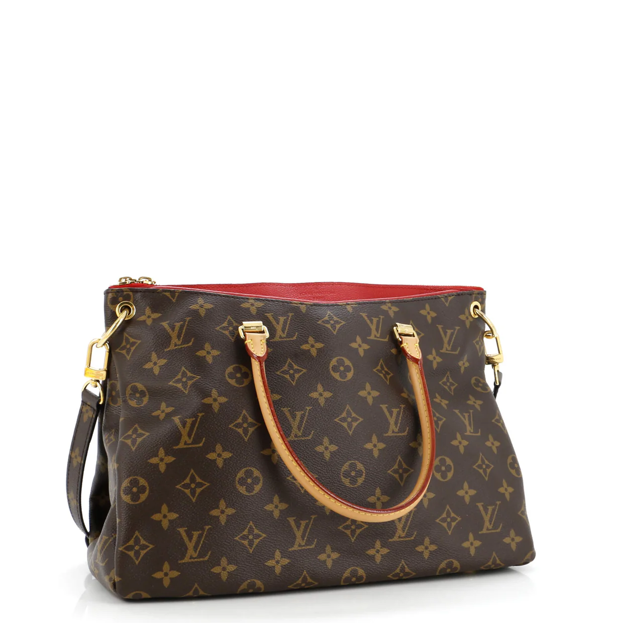 Pallas Tote Monogram Canvas with Leather - Deep Luxury