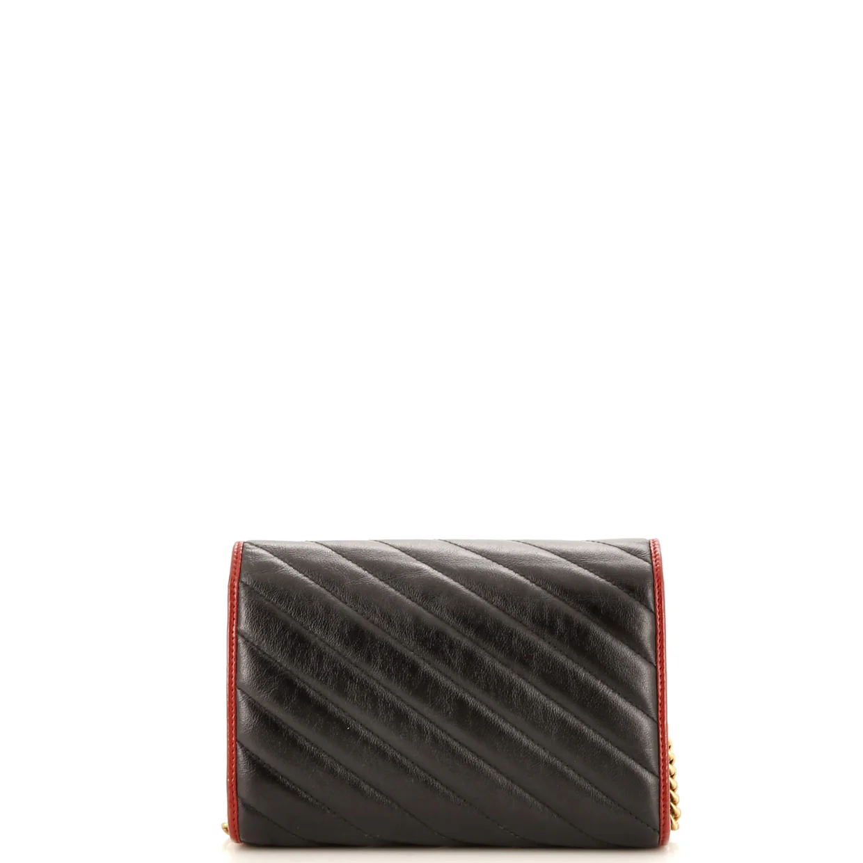 GG Marmont Chain Wallet Diagonal Quilted Leather Mini - Deep Luxury