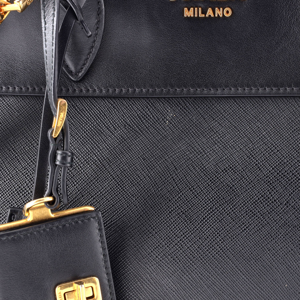 Esplanade Tote Saffiano with City Calf Medium - Deep Luxury