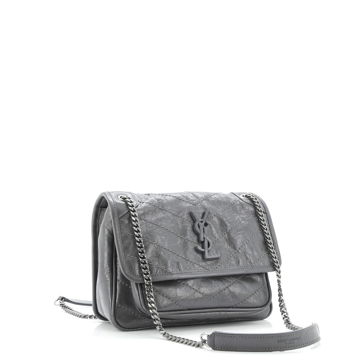 Niki Chain Flap Bag Matelasse Chevron Leather Baby - Deep Luxury