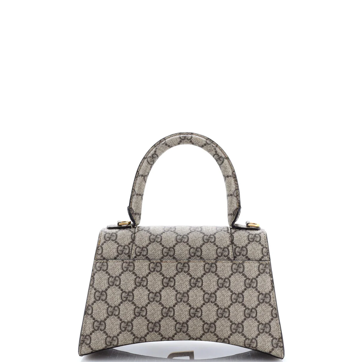 x Balenciaga The Hacker Project Hourglass Top Handle Bag GG Coated Canvas Small - Deep Luxury
