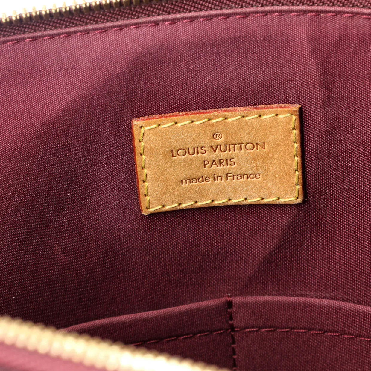 Alma Handbag Monogram Vernis GM - Deep Luxury