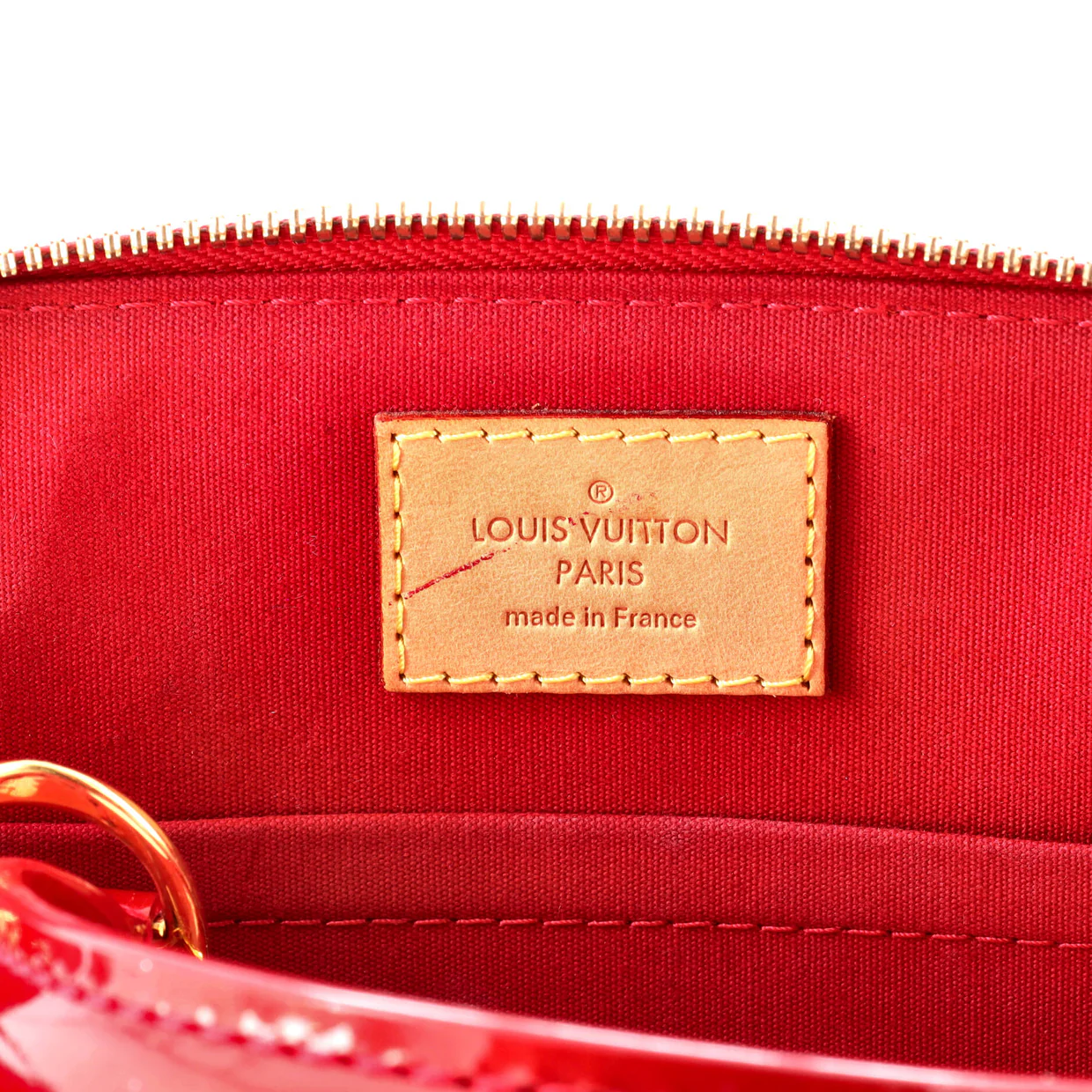 Alma Handbag Limited Edition Monogram Vernis Rayures BB - Deep Luxury