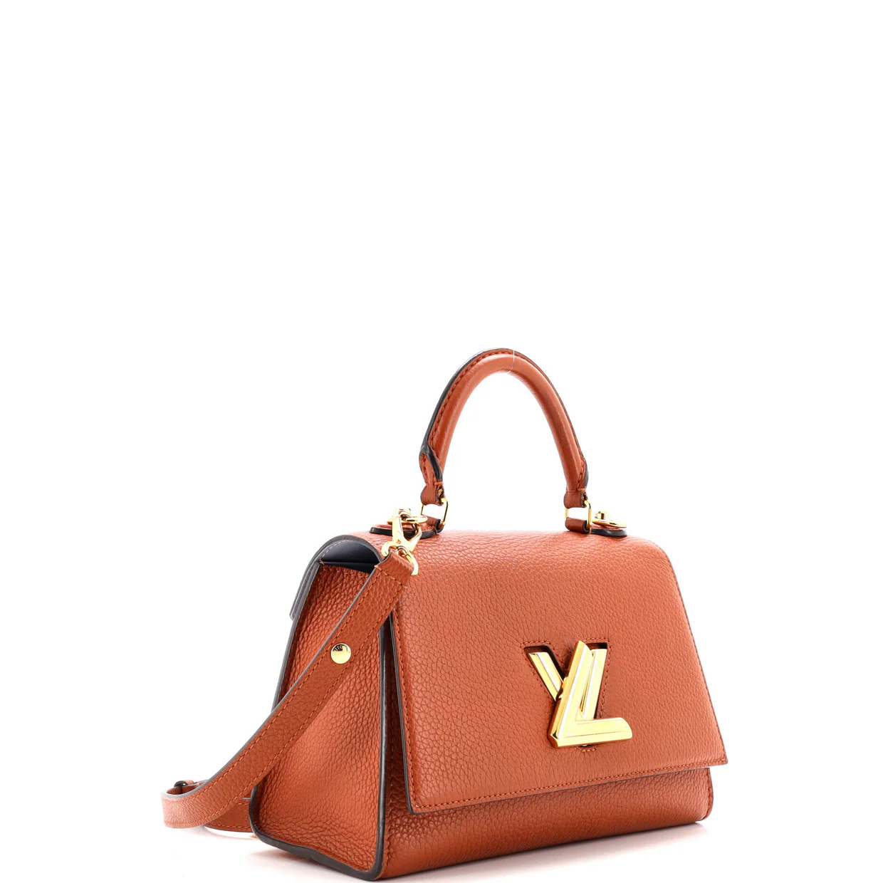 Twist One Handle Bag Taurillon Leather PM - Deep Luxury