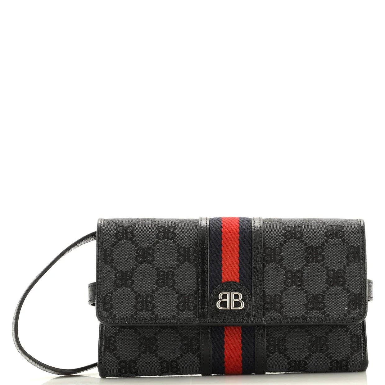 x Gucci The Hacker Wallet on Strap BB Coated Canvas - Deep Luxury