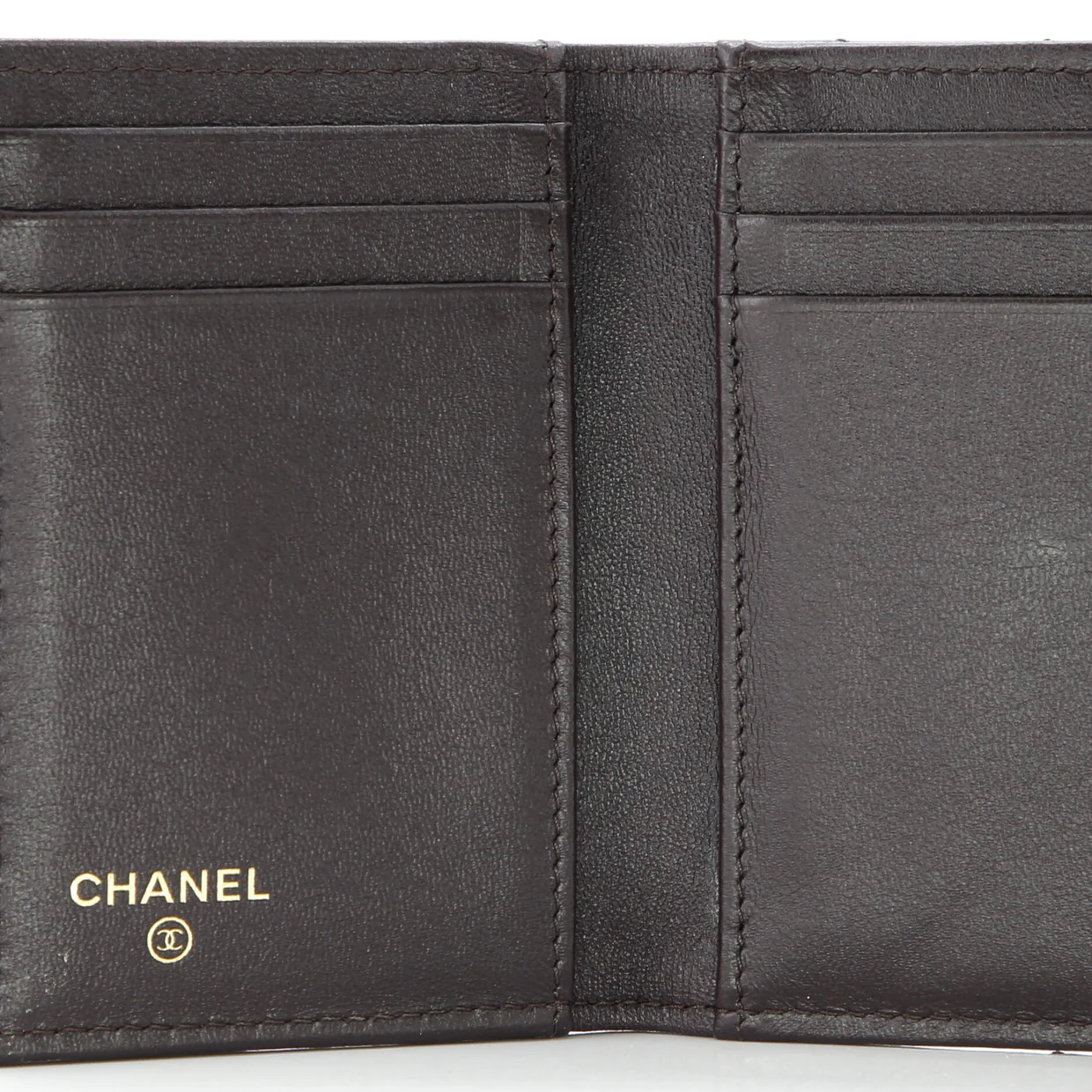 Textured CC Flap Wallet Quilted Lambskin Small - Deep Luxury