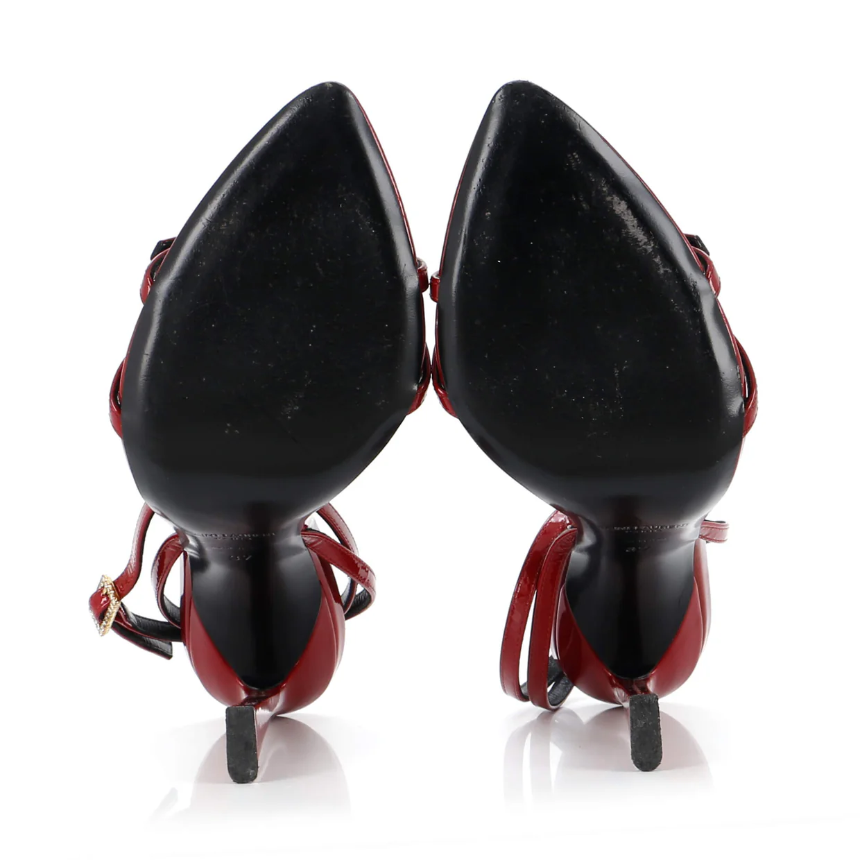 Women's Gippy Crisscross Mule Sandals Patent 110 - Deep Luxury