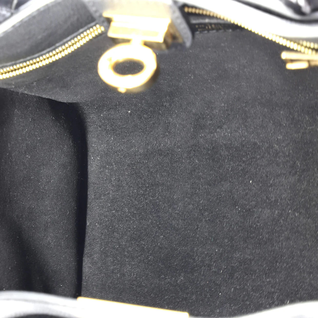 On My Side Tote Leather with Monogram Canvas PM - Deep Luxury