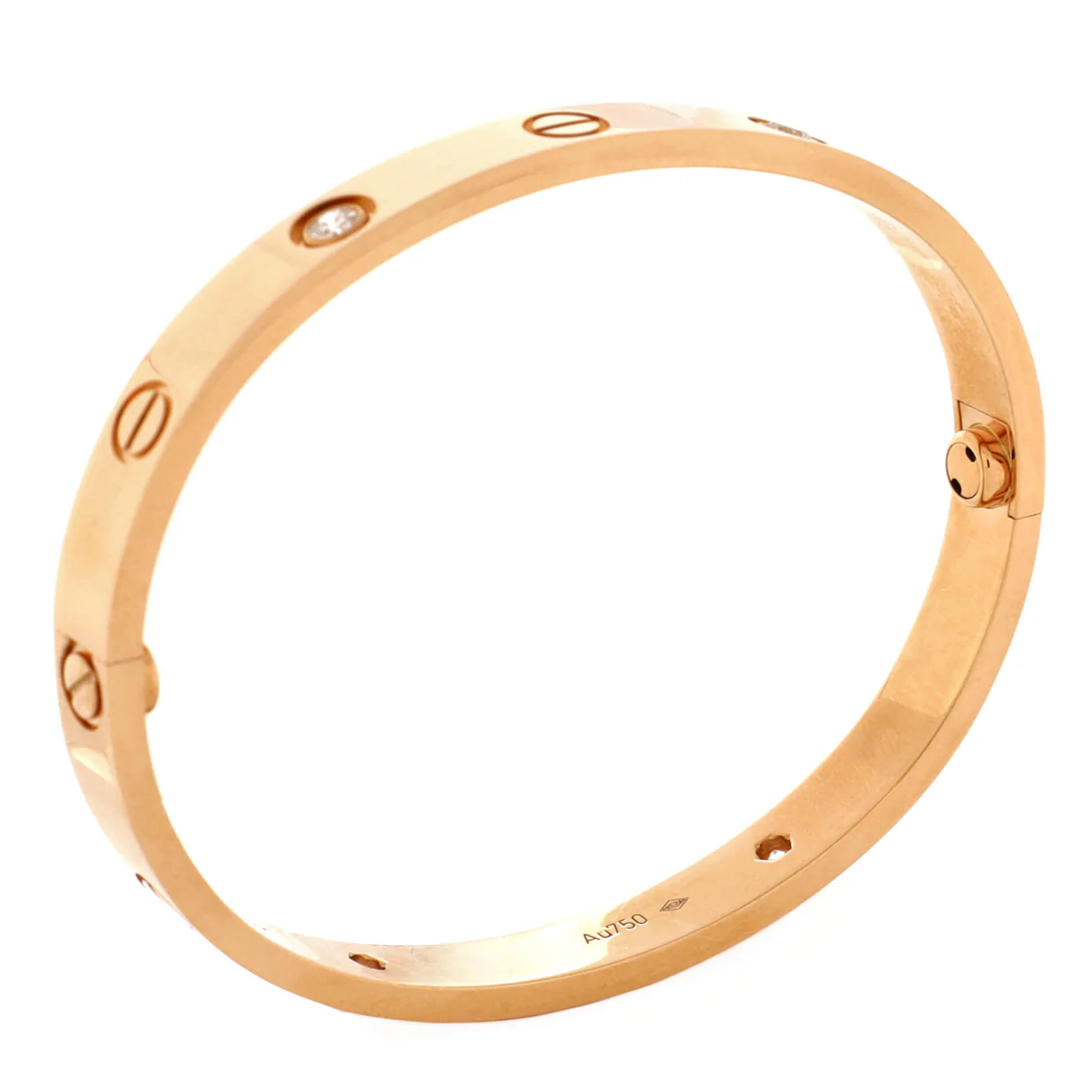 Love 4 Diamond Bracelet 18K Rose Gold with Diamonds - Deep Luxury