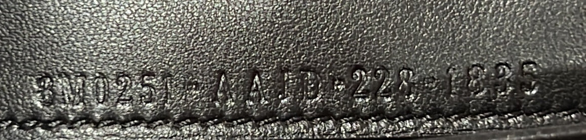 Baguette Continental Wallet Zucca Embossed Leather - Deep Luxury