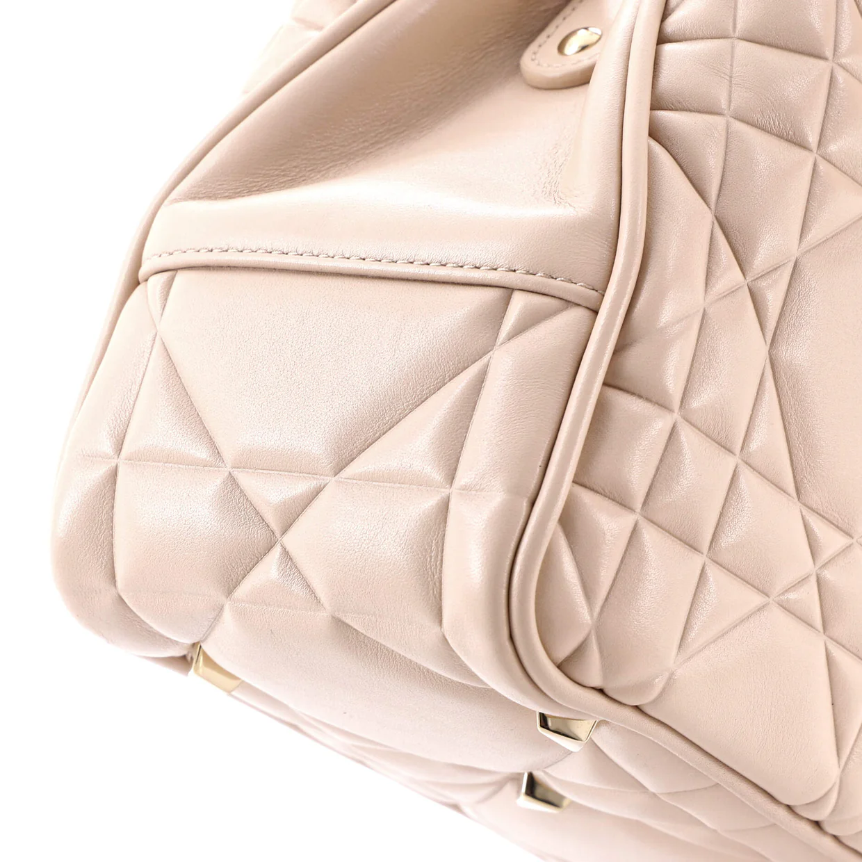 Lady 95.22 Bag Cannage Embossed Leather Small - Deep Luxury