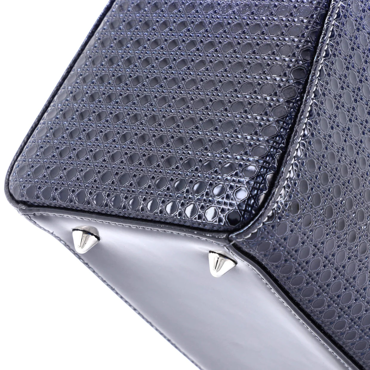 Lady Dior Bag Micro Cannage Ombre Metallic Calfskin Medium - Deep Luxury