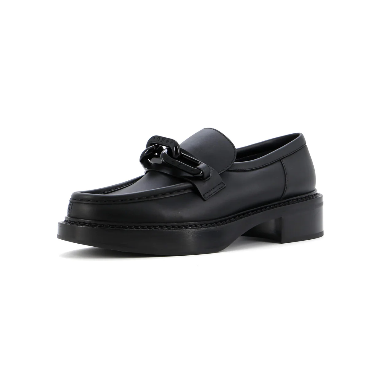 Women's Academy Chain Loafers Leather - Deep Luxury