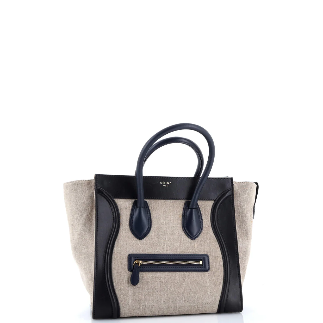 Luggage Bag Canvas and Leather Mini - Deep Luxury
