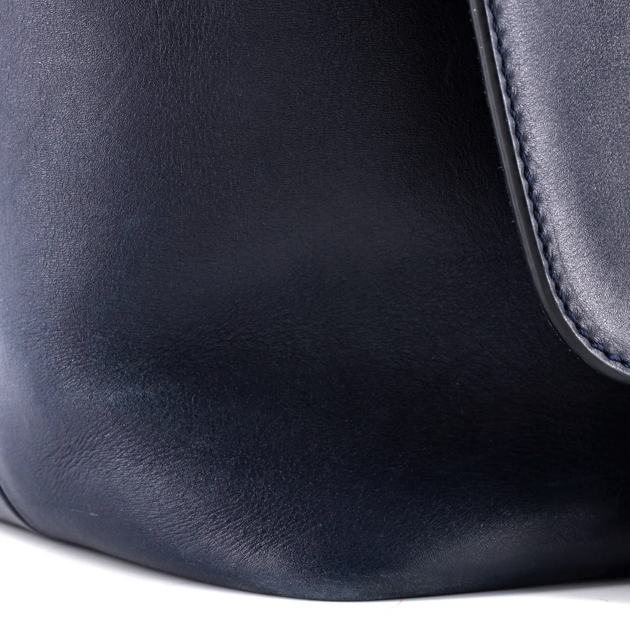 Demilune Flap Satchel Leather Medium - Deep Luxury