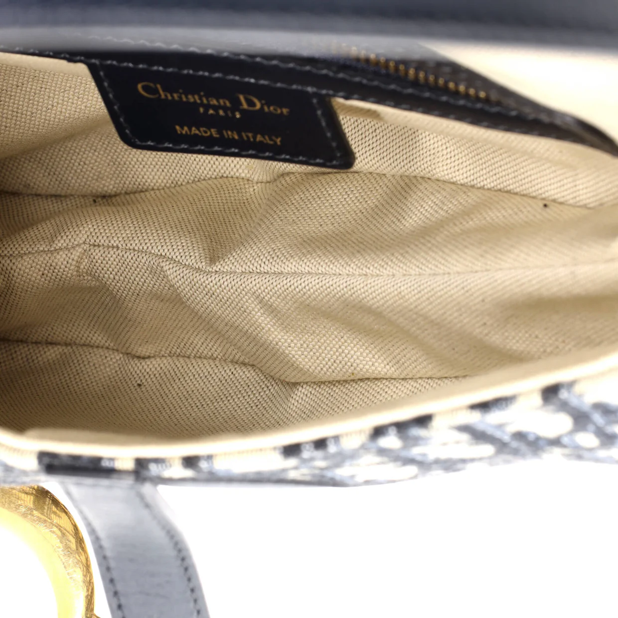 Saddle Handbag Oblique Canvas Medium - Deep Luxury