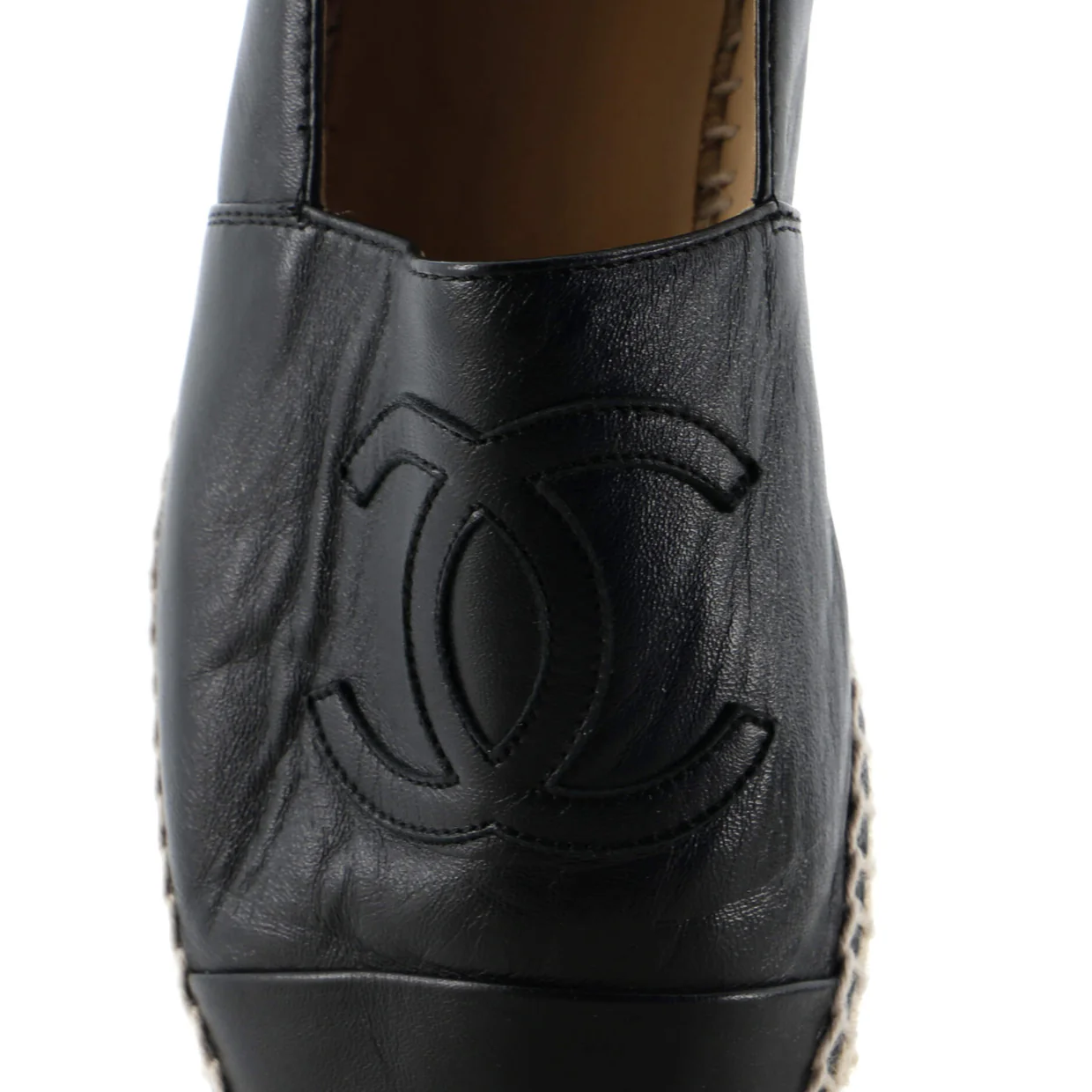 Women's CC Cap Toe Espadrilles Leather - Deep Luxury