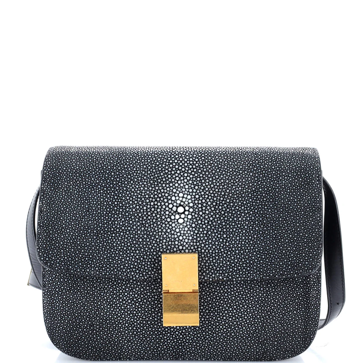 Classic Box Bag Stingray Medium - Deep Luxury