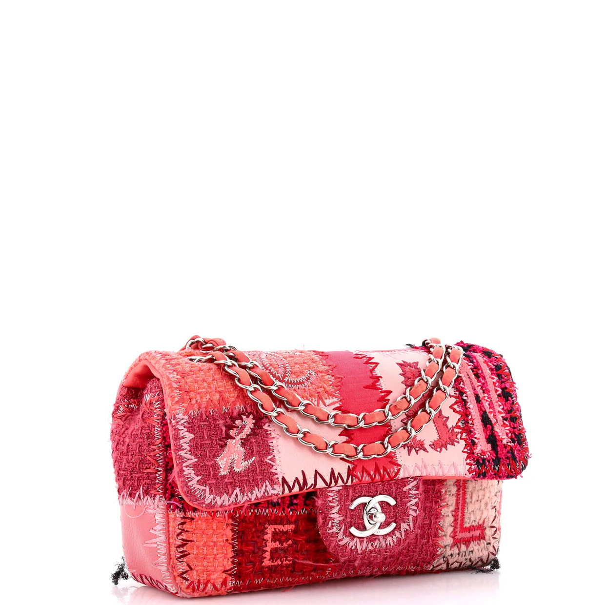 Flap Bag Multicolor Patchwork Medium - Deep Luxury