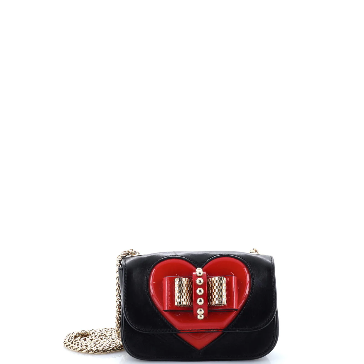Sweet Charity Crossbody Bag Leather with Patent Mini - Deep Luxury