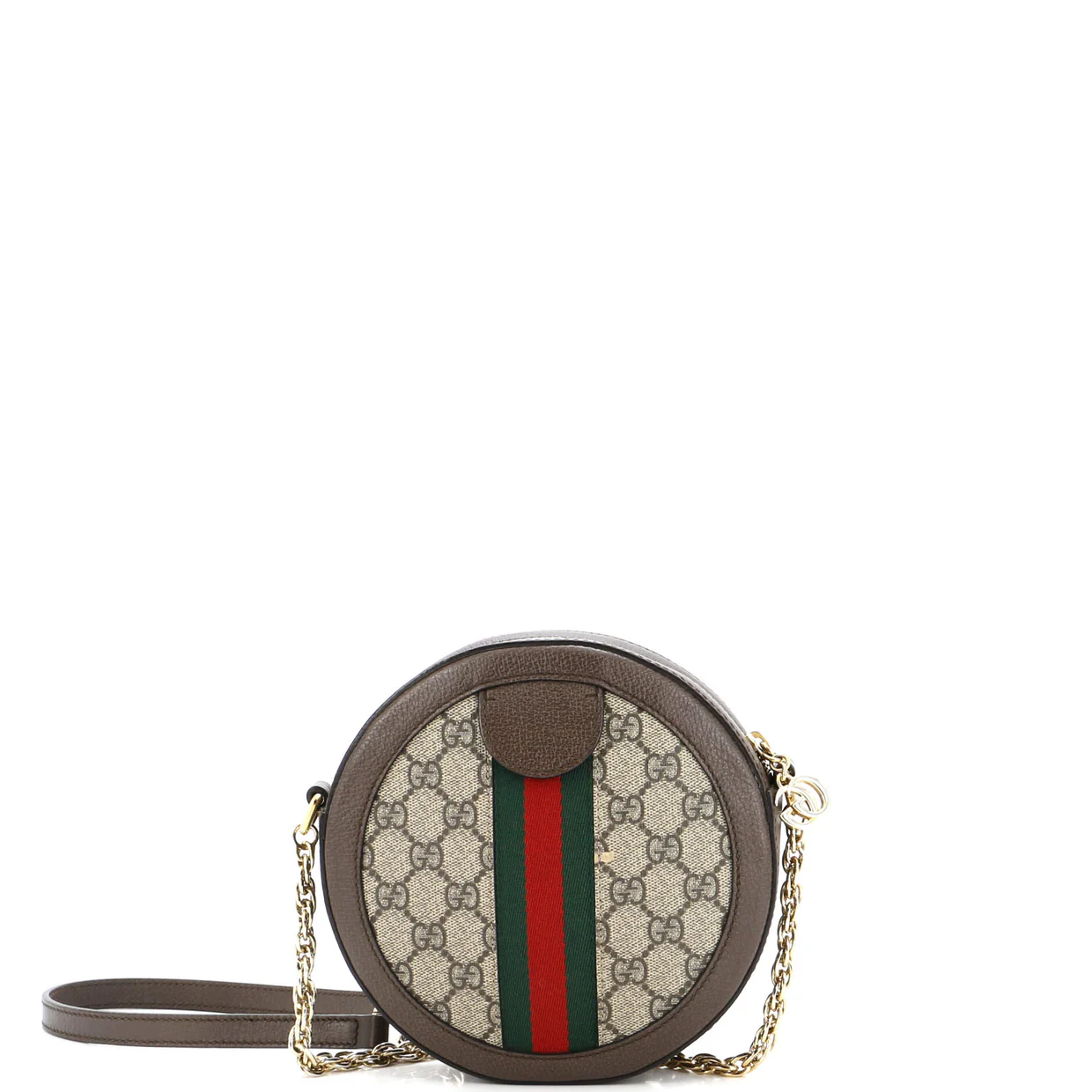 Ophidia Round Shoulder Bag GG Coated Canvas Mini - Deep Luxury