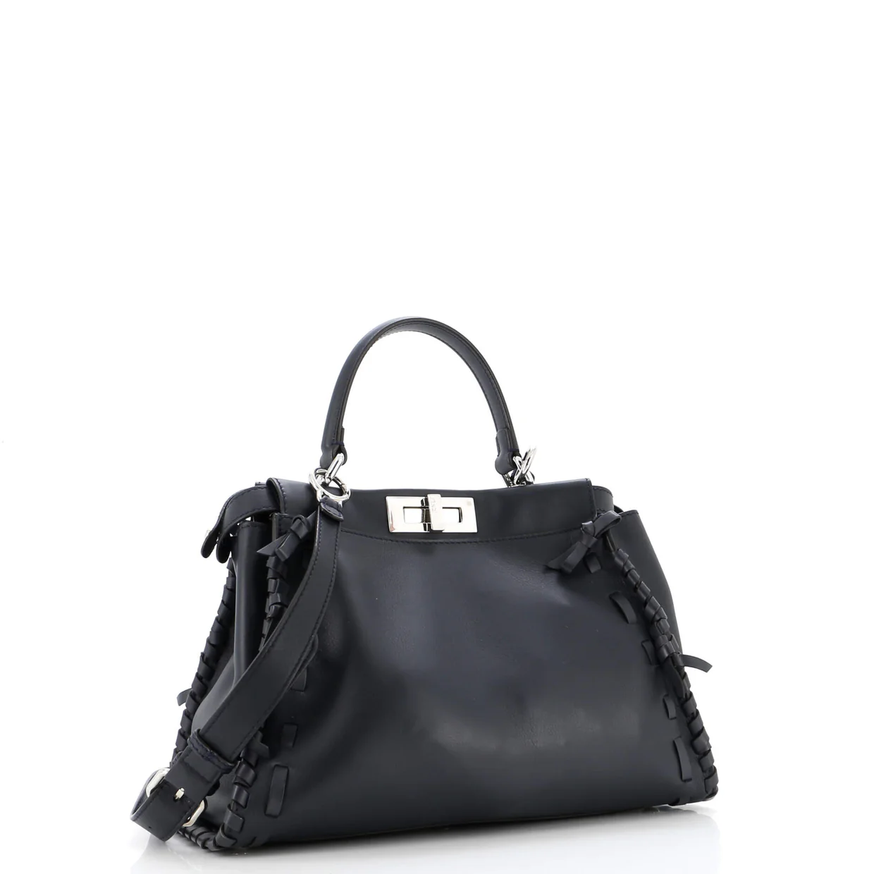 Bow Peekaboo Bag Whipstitch Leather Regular - Deep Luxury