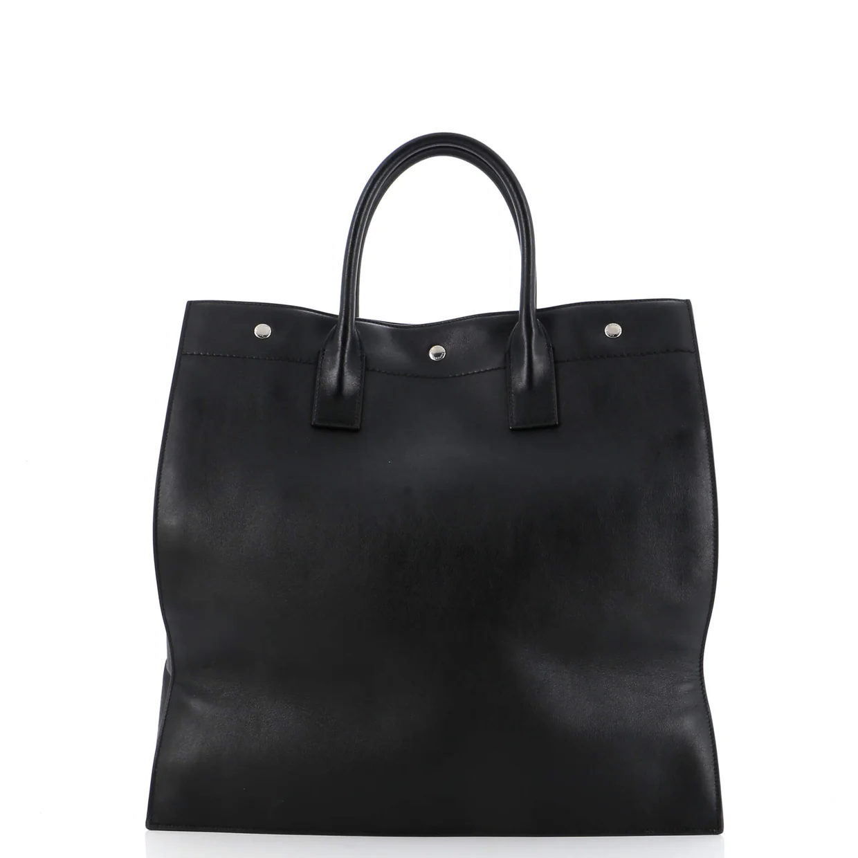 Rive Gauche Shopper Tote Leather Tall - Deep Luxury