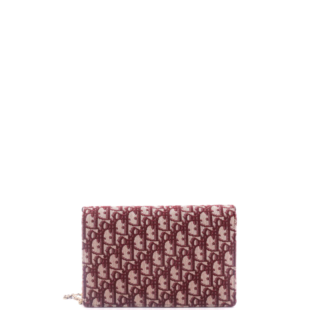 Saddle Chain Clutch Oblique Canvas - Deep Luxury