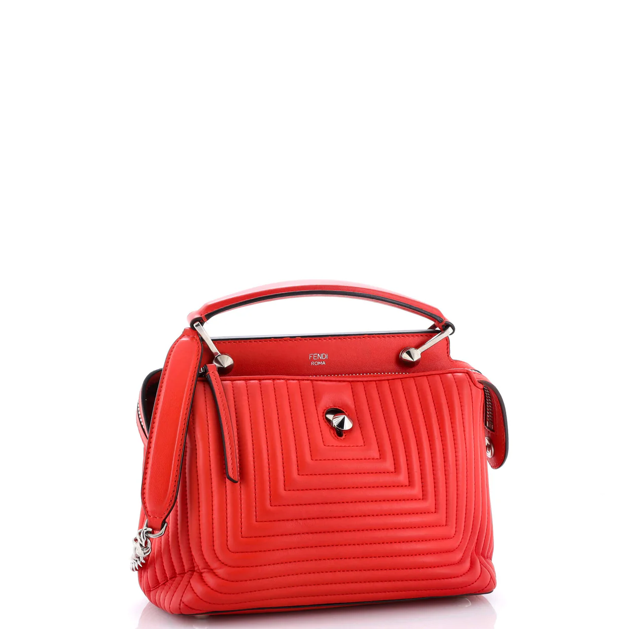 DotCom Click Top Handle Bag Quilted Leather Small - Deep Luxury