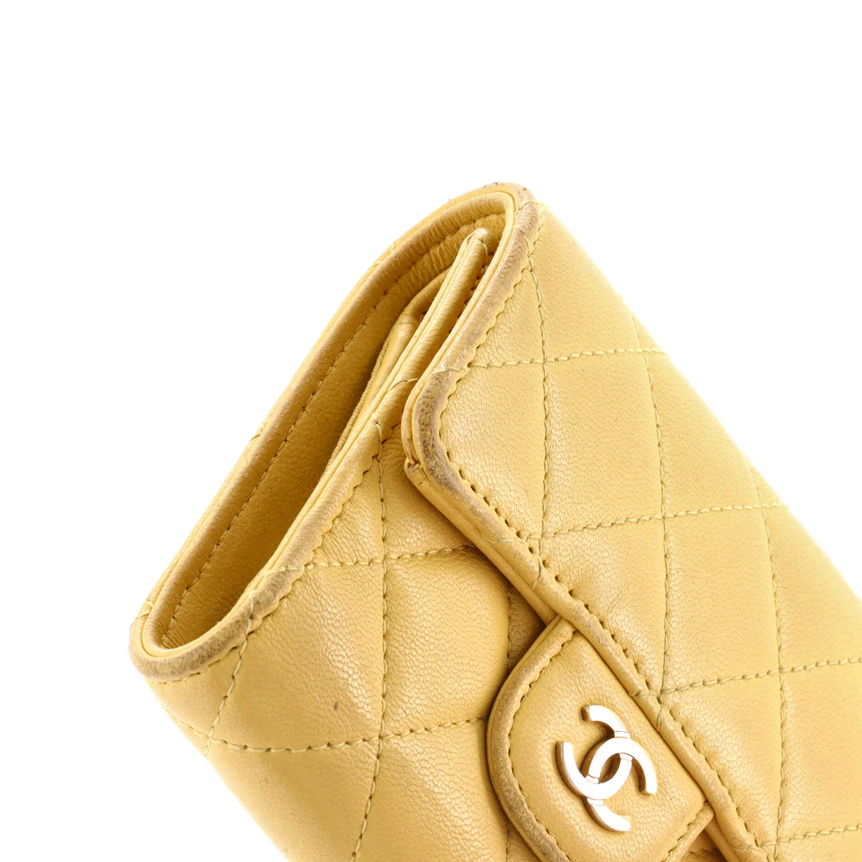 CC Compact Classic Flap Wallet Quilted Lambskin - Deep Luxury