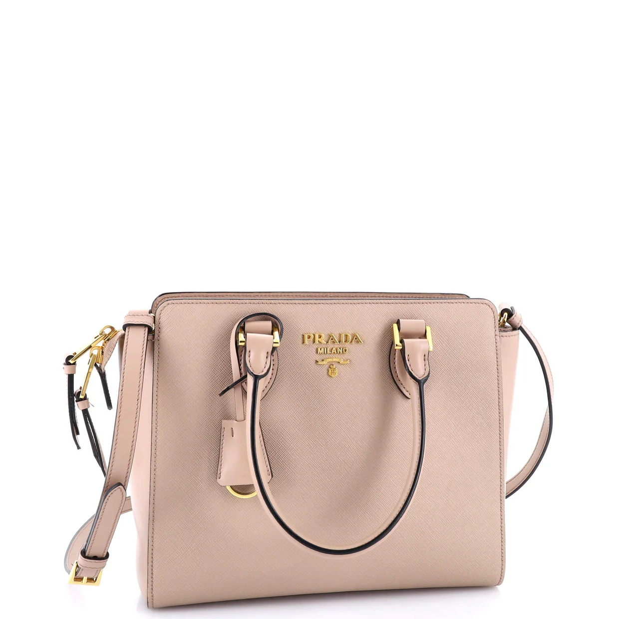 Convertible Open Tote Saffiano Leather Small - Deep Luxury