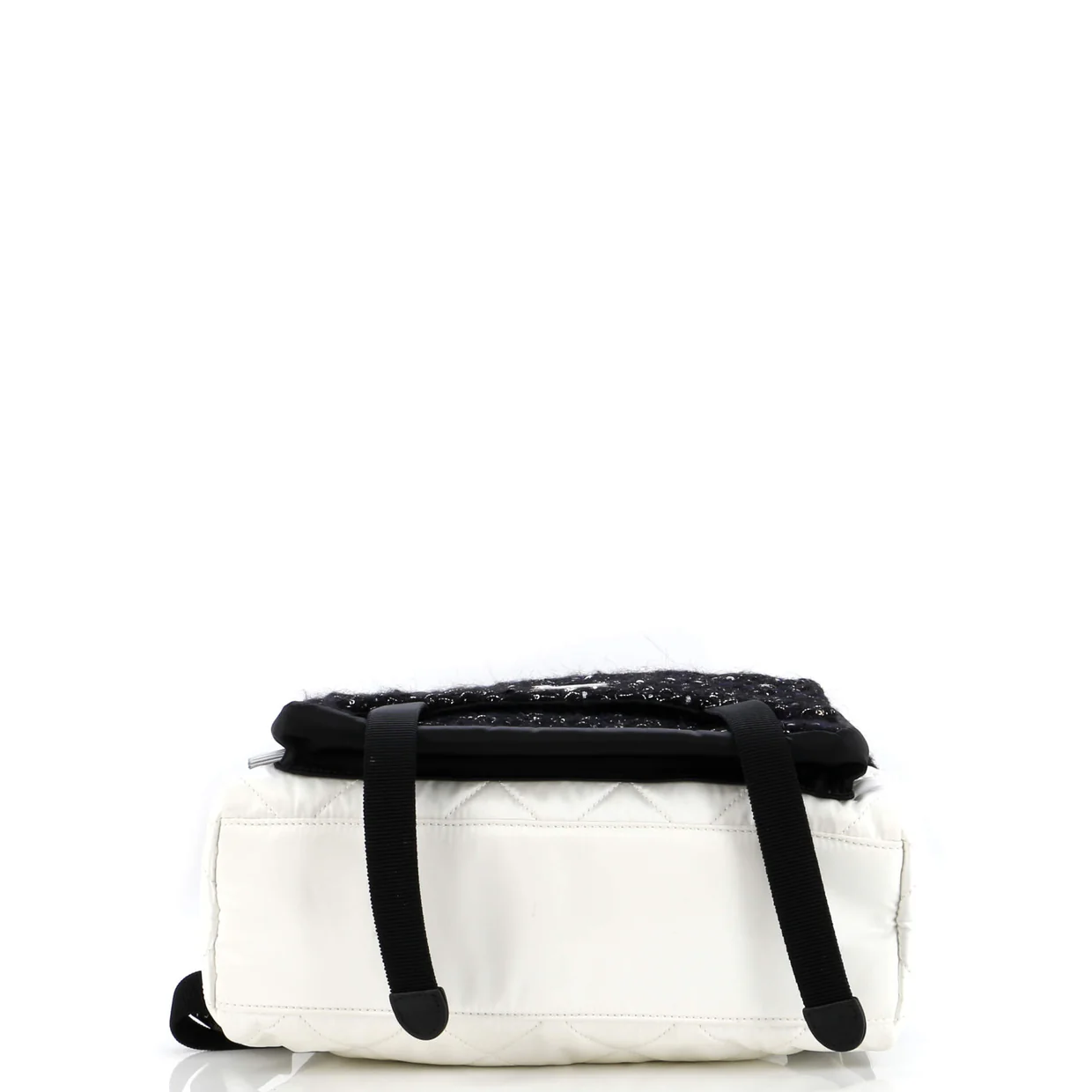 Astronaut Essentials Backpack Quilted Nylon with Tweed Medium - Deep Luxury