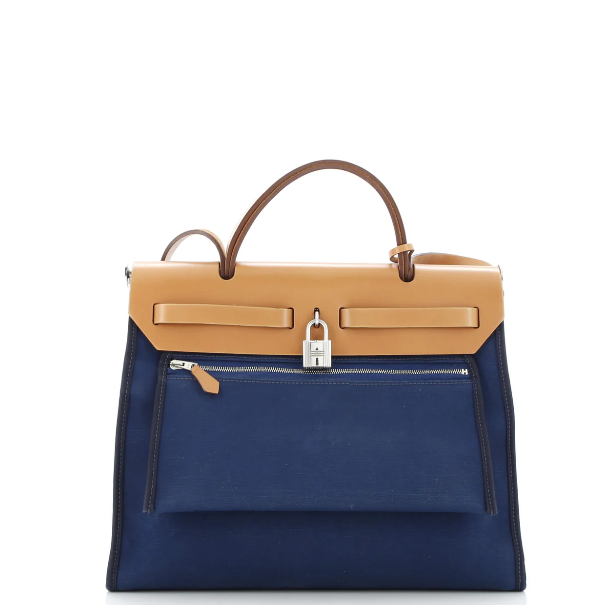 Herbag Zip Leather and Toile 31 - Deep Luxury
