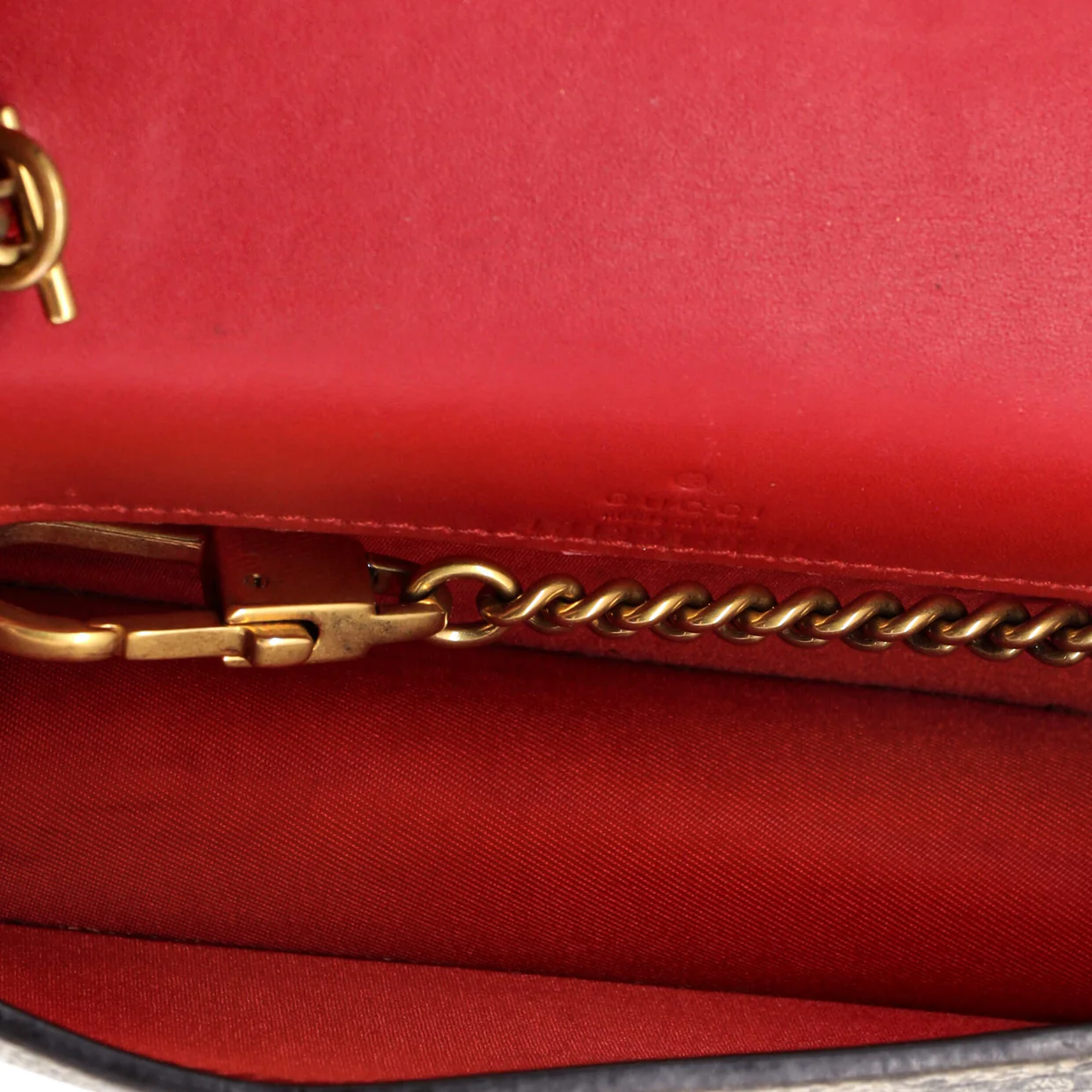 Cherries Wallet on Chain GG Coated Canvas Mini - Deep Luxury